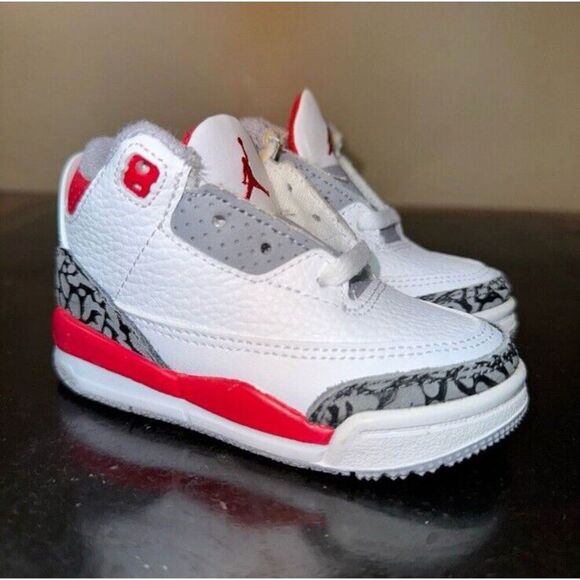 Air Jordan Other - Nike Air Jordan 3 Retro Fire Red White DM0968-160 Toddler Baby Boys Size 5C
